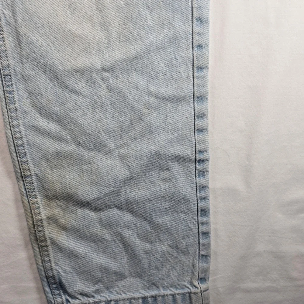 Bershka Carpenter Jeans Mens 30 Light Wash Denim Straight Leg Utility Pants - Picture 8 of 16